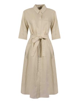Vestito Chemisier Mmltabella In Lino Latte