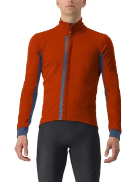 Giacca Entrata Gore-tex Infinium™ Windstopper® Red / Blue - Castelli - FashionsVida