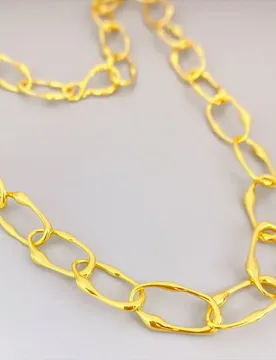 New Simple Chain Necklace Brass Irregular Oval Sweet Cool Style Bracelet Light Luxury Clavicle Chain Classic Wrist Jewelry Sets - Aliexpress - FashionsVida