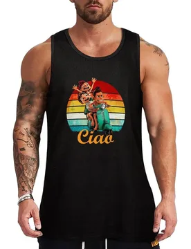 Silenzio bruno - quote from Luca brother shout it out vintage Tank Top Outdoor Casual Tank Top Loose Sleeveless Summer Tee - Aliexpress - FashionsVida