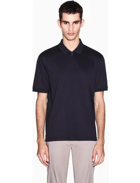 Polo de hombre manga corta con cierre cremallera - Armani Exchange - FashionsVida