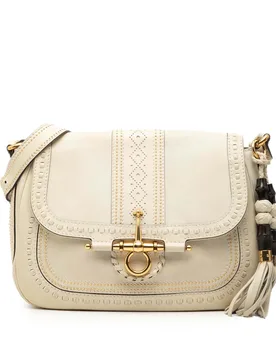 Medium Leather Snaffle Bit Shoulder Bag - Gucci - FashionsVida
