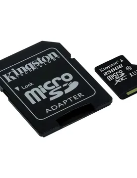 Carte Mémoire Avec Adaptateur Standard Micro Sd Class 10 256gb Black One Size unisex - Kingston - FashionsVida