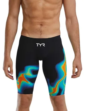 Venzo Infrared Low Waist Jammer Orange / Green 25 Men - TYR - FashionsVida