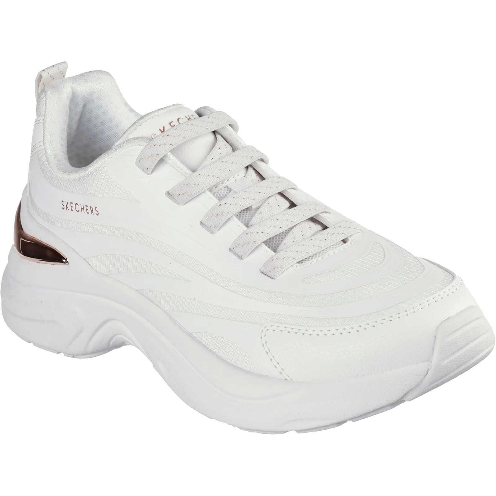 Womens Hazel Step N Flow Trainer - White - Size Uk 7 - Skechers - FashionsVida