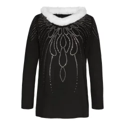 Damenshirt „Glamour“ L schwarz