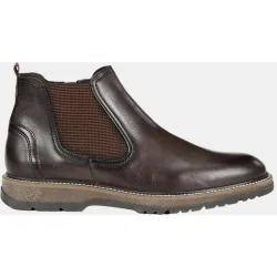 Bota de hombre en piel con elasticos