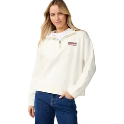 Felpa Con Mezza Zip Surf Puff Bone 2XS