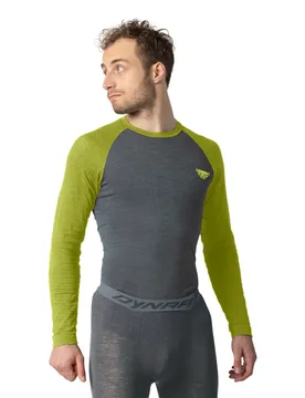 T-shirt à Manches Longues Tour Light Merino Golden Lime XL - Dynafit - FashionsVida