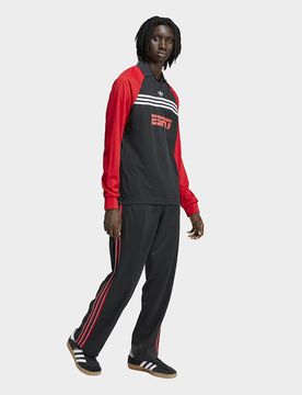 Mens Pantaloni Da Allenamento Firebird Loose Pinstripes - Nero, nero nero Uomo taglia 2XL