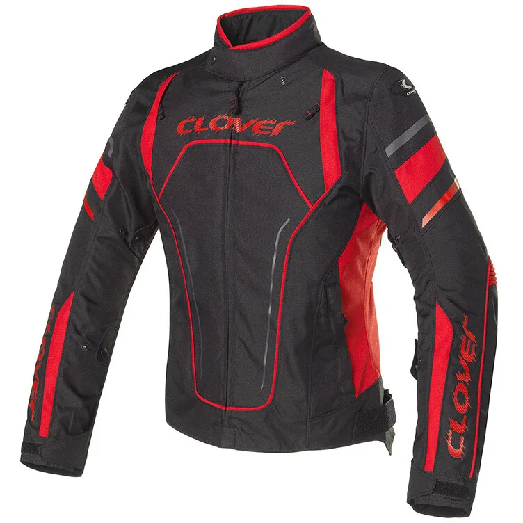 Giacca Moto RAINBLADE 2 WP Nero Rosso taglia 2XL - Clover - FashionsVida