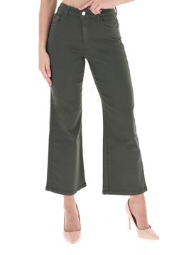 Jeans wide leg VERDE MILITARE 38