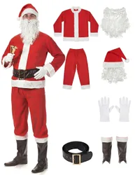 Weihnachtsmann-Kostüm Nikolaus Adventskostüm rot-weiss