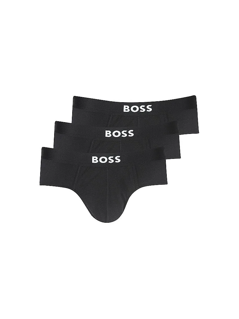 Slip 3er Pkg. ONE black schwarz S herren - BOSS - FashionsVida