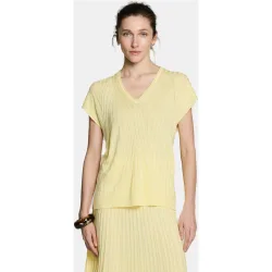 Jersey de mujer cuello pico, manga caída