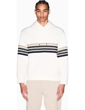 Sudadera de hombre con estampado y capucha ajustable - Armani Exchange - FashionsVida