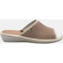 Zapatilla de casa abierta de Mujer piel