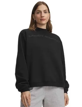 Sweat-shirt Icon Fleece Mock Neck Black / Metallic Silver XL - Under armour - FashionsVida