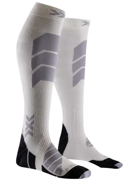 Chaussettes de ski en cachemire - Ski Perform Cashmere OTC White/Grey - Taille 39-41 - Gris - X-SOCKS - FashionsVida