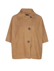 Giacca in pelle CLARA cammello 34