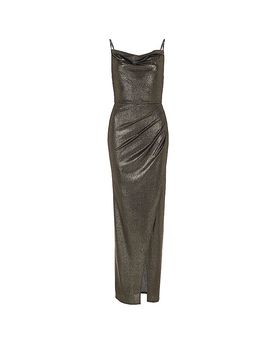 Vestido de noche verde oscuro 36