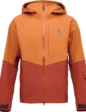 Veste de ski de randonnée imperméable et respirante M Recon Stretch Shell Saffron Burnt Sienna für Herren aus Nylon