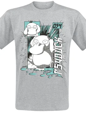 Gaming T-Shirt - Enton - S bis XXL - für Männer - Größe L - grau - Männer - male - Pokémon - FashionsVida