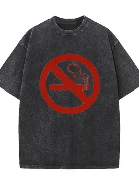 Summer No Smoking Sign Graphic T-Shirt Unisex Oversized Cotton Streetwear Tee Y2K Anti-Smoking Statement Casual Top - Aliexpress - FashionsVida