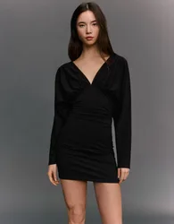 Robe Mini Fronces M Noir