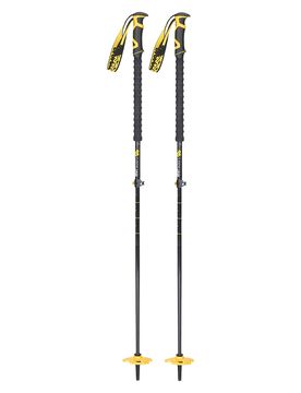 Freetouring Skistöcke Lockjaw Carbon Plus Black schwarz