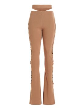 Pantaloni con lacci cut-out