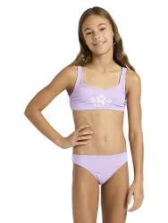 Bikini para niña Solid Active morado 164