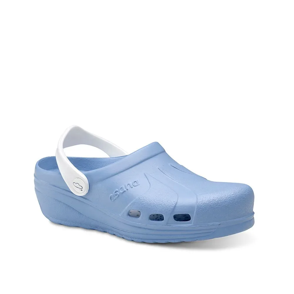 Sabots Asana Light Blue / White EU 37 - Feliz caminar - FashionsVida
