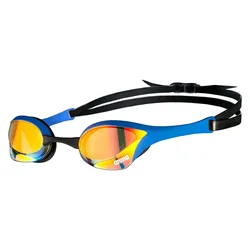 Cobra Ultra Swipe Mirror Swimming Goggles Yellow Copper / Blue One Size Men,Women