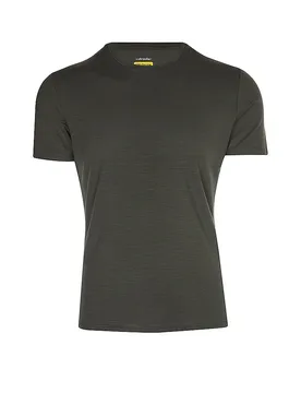 Camiseta funcional de hombre Anatomica Crewe BF 150 oliva S - Icebreaker - FashionsVida