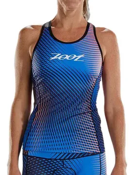 Maglia Da Triathlon Senza Maniche Ltd Black / Grey / Red - Zoot - FashionsVida