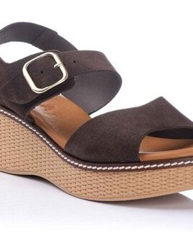 Keilabsatzsandalen Sandalia Con Cuña En Piel 36;37;38;39