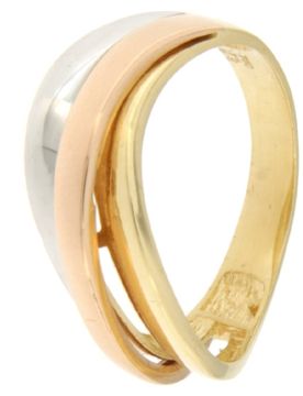Anello Donna Oro Bianco Giallo Rosa GL101261
