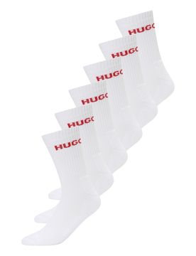 HUGO Calcetines rojo / blanco