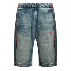 Mens D Axfor Short Denim Shorts In Blue - Size Medium