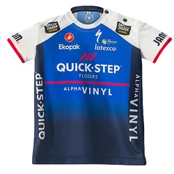 Maglia A Maniche Corte Belgian Blue / White