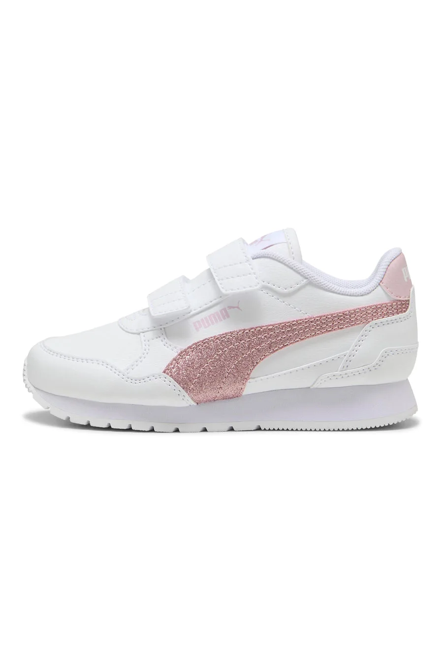 Sneakers Bianche e Rosa St Runner V4 Sl Glitter V Ps 34 - Puma - FashionsVida