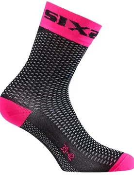 Calze Techine Corte in Tessuto Nero Rosa taglia 47-49 - Sixs - FashionsVida