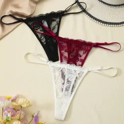 Set de 3 tangas de encaje sin costuras para mujer
