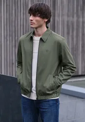 Street One Blouson mit Hemdkragen und Zipper male Grün