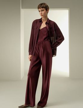 Top Seta Chiffon Pinot-Noir XL: Elegante, Versatile e Traspirante