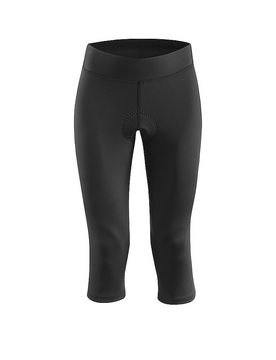 Löffler Pantalón de ciclismo básico 3/4 para mujer negro 50