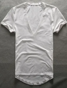 Zecmos Deep V Neck T-Shirt Men Plain V-Neck T Shirts For Men 2017 Fashion Compression Top Tees Male Fathers Day Gifts - Aliexpress - FashionsVida