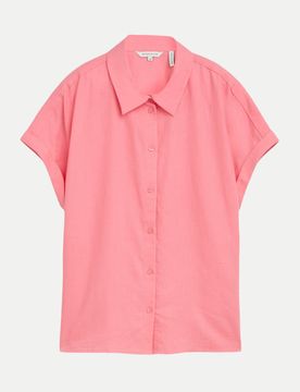 Bluse mit Relaxed-fit Rosa 38