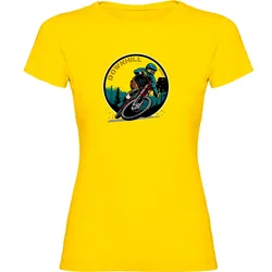Maglietta A Maniche Corte Downhill Rider Yellow